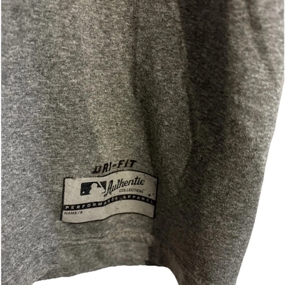 Nike Boston Red Sox Dri-Fit Gray T-shirt MLB Baseball Tee - Picture 3 of 6